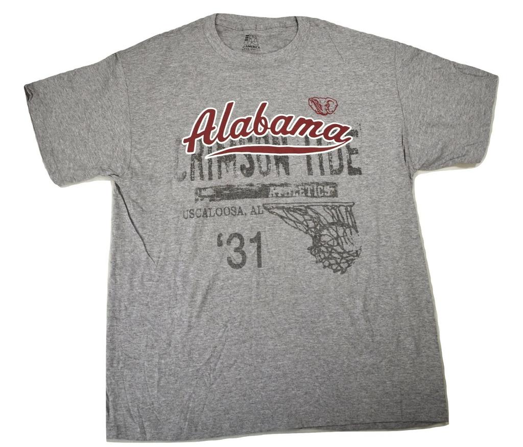 J. America Mens Alabama Crimson Tide Shirt New Large