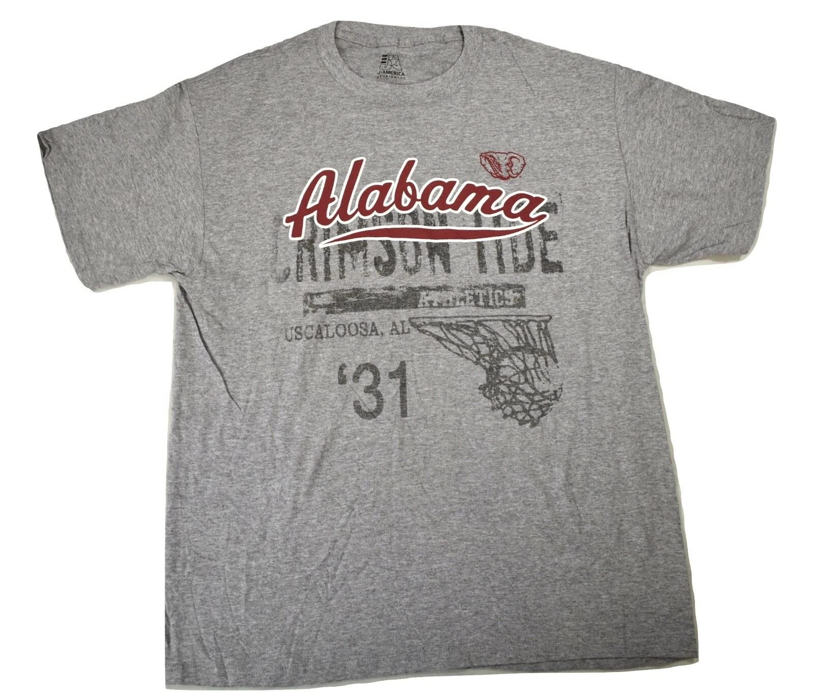 J. America Mens Alabama Crimson Tide Shirt New Large M