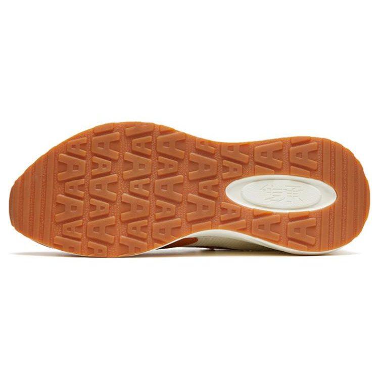 Anta Life Collection Abrasion Resistant Breathable Low top Sports Casual Shoes Women's White Brown Gray 122328871-2