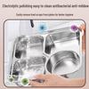 316 Stainless Steel Kids' Compartment Meal Tray for Kindergarten & Home Use