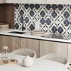 Vinyl Decoration With Print For Tool-Free Assembly 120x60 Cm Flower Pattern On a Background