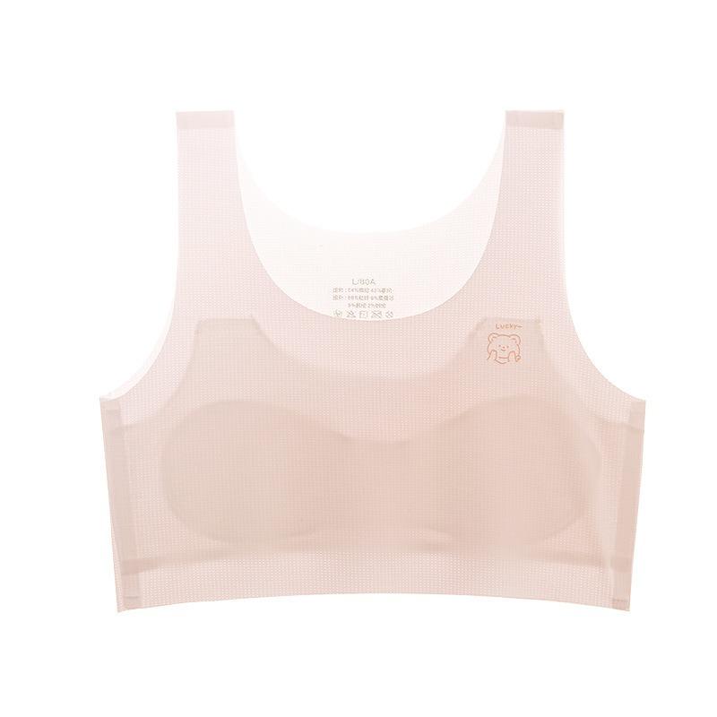 Girls Seamless Vest Style Developmental Training Bra For Teenage Adolescent Students
