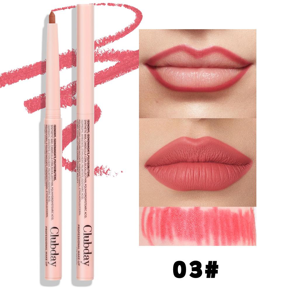 Easy Coloring Rotary Lipstick Pen Lasting Makeup Matte Natural Lipstick Lipliner