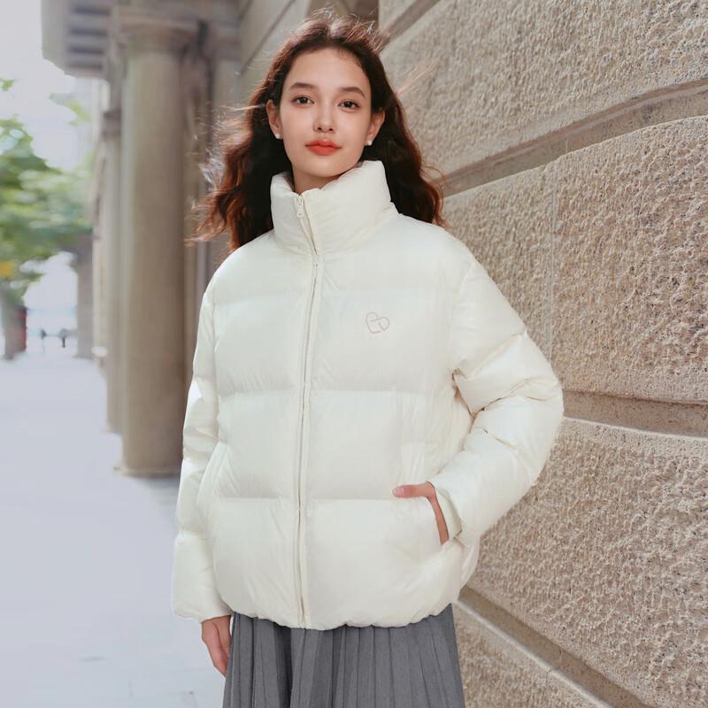 

LEDING Women s Stand Collar Puffer Down Jacket XS
