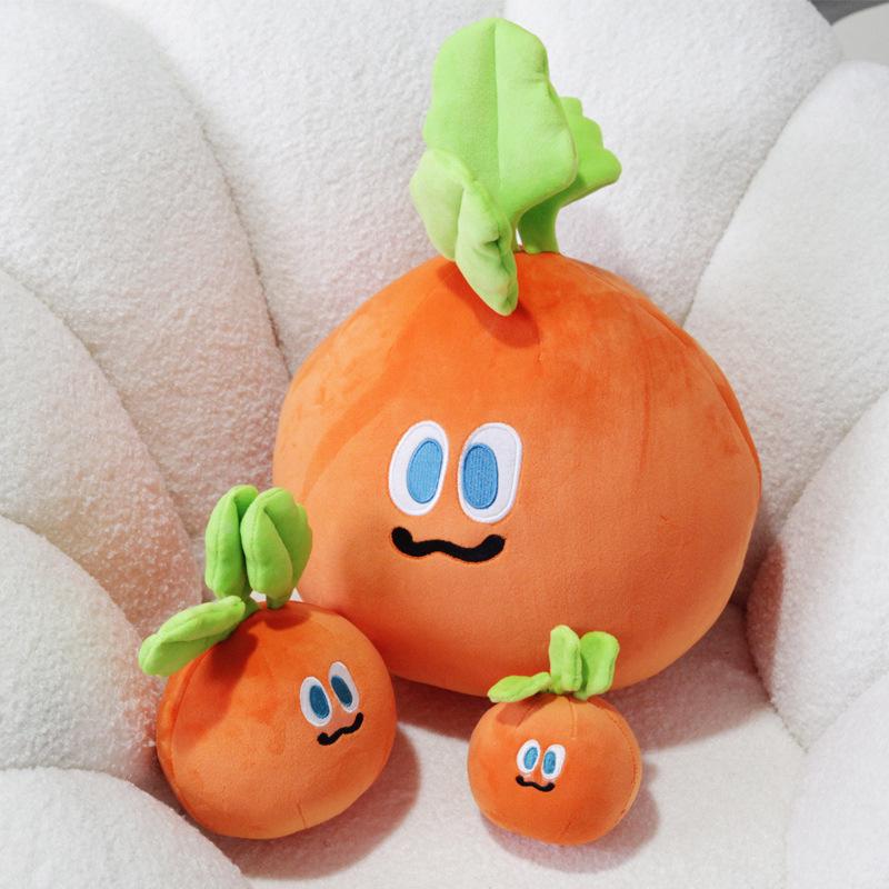 A Xin Cute Carrot Plush Bag Keychain Pendant - Momo Huhu Mayday Doll Gift for Friends