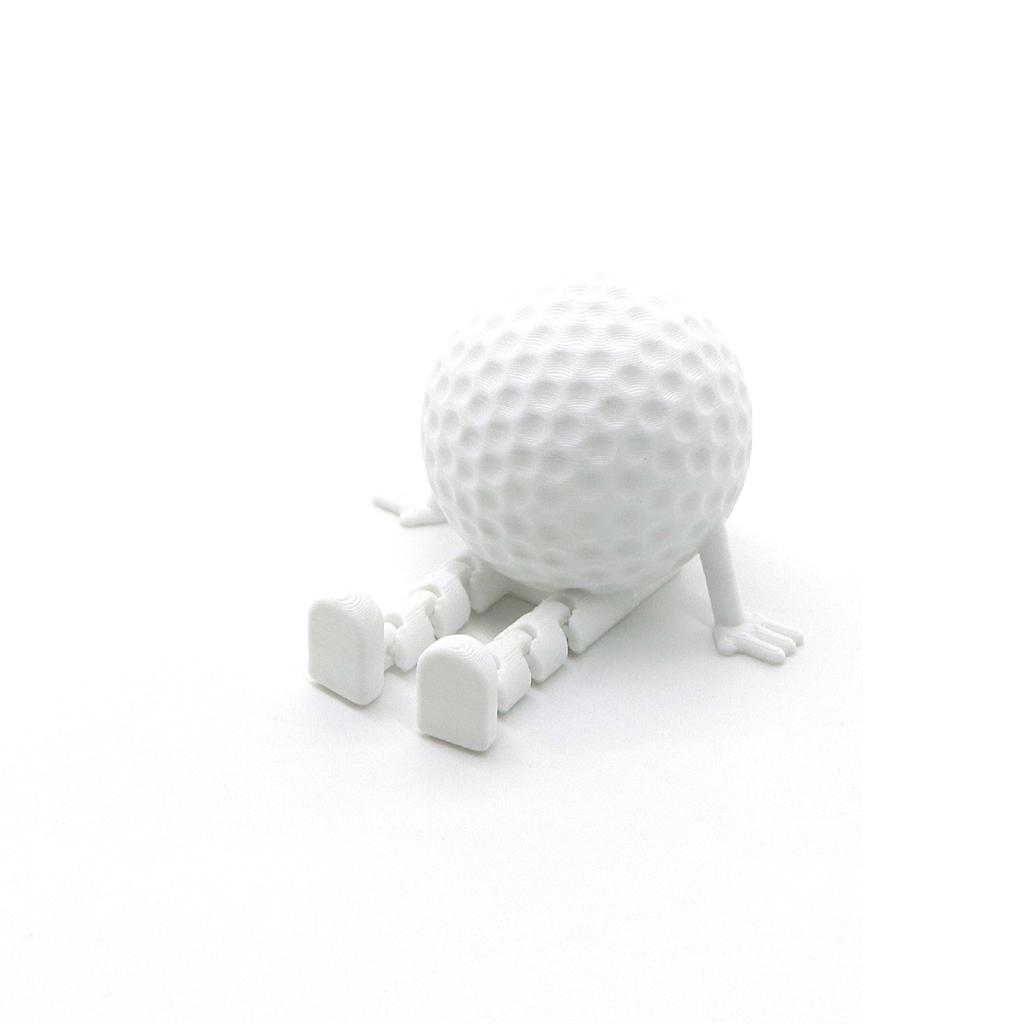 Sports-themed Seated Miniature Figures Of Various Spheres