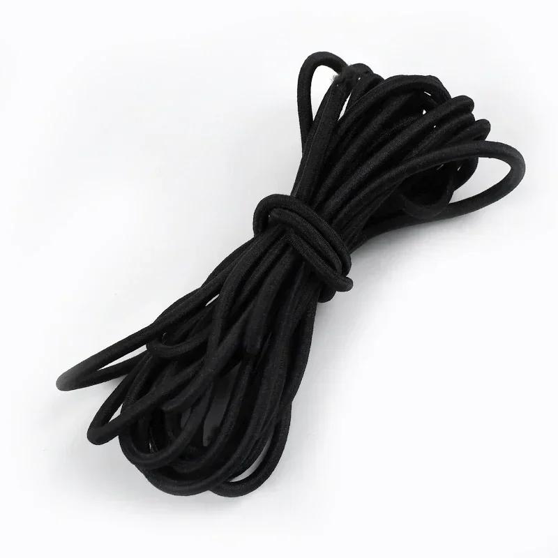 

5/10/20 м 4 мм Многоцветная эластичная лента Круглая резинка для волос Банджи Шнурок для шляпы Резинки Одежда Пружинный шнур Швейная косая бейка 4mm&5Meters(1Roll)