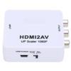 HD Multimedia Interface To AV Converter Adapter for RCA Splitter Switcher 1080P for TVsWhite Tagged 1080P
