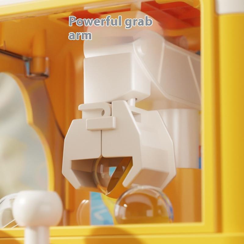 1 Set Enten-Cartoon Greifballspiel für Kleinkinder Kinder Mini Krallenautomat Spielzeug Lustiger Süßigkeiten-Krallenkran mit einfacher Steuerung