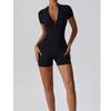 Women'S Summer Seamless Yoga Bodysuit Tummy Control High-Cut Workout Gym Dance Swimsuit Athletic Sportswear