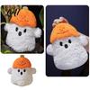 Fluffy Decorative Throw Pillow Pumpkin Ghost Plush Doll Soft Stuffed Toy for Halloween Decoration Spooky Cute Room Decor Pillow Holiday Gift