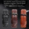 New Genuine Leather Band 24mm 20mm 22mm Black Brown Cowhide Soft Watch Band Quick Release Strap Watch Accessories