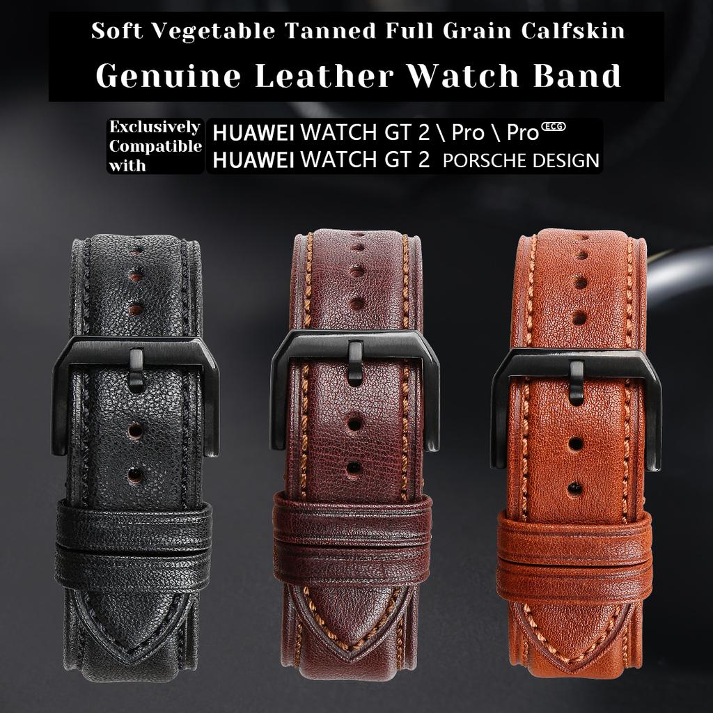 New Genuine Leather Band 24mm 20mm 22mm Black Brown Cowhide Soft Watch Band Quick Release Strap Watch Accessories