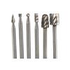 6pcs High Speed Steel Rotary Cutter Files Grinding Engraving Drilling Bit Hand Tool Set Hss Woodworking Tools