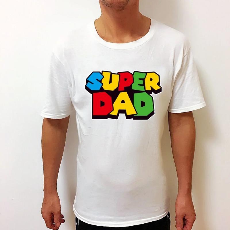 

2025 New Super Dad Summer T-shirt Super Dad Men T-shirt Father s Day Gift XXL