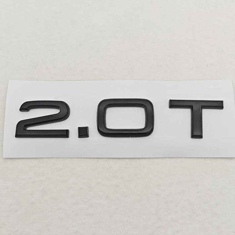 3D ABS Car Letters Logo 1.8T 2.0T 3.0T Rear Trunk Badge Emblem For Audi A3 A4 A5 A6 A7 A8 Q2 Q3 Q5 Q7 Q8 Car Sticker Accessories