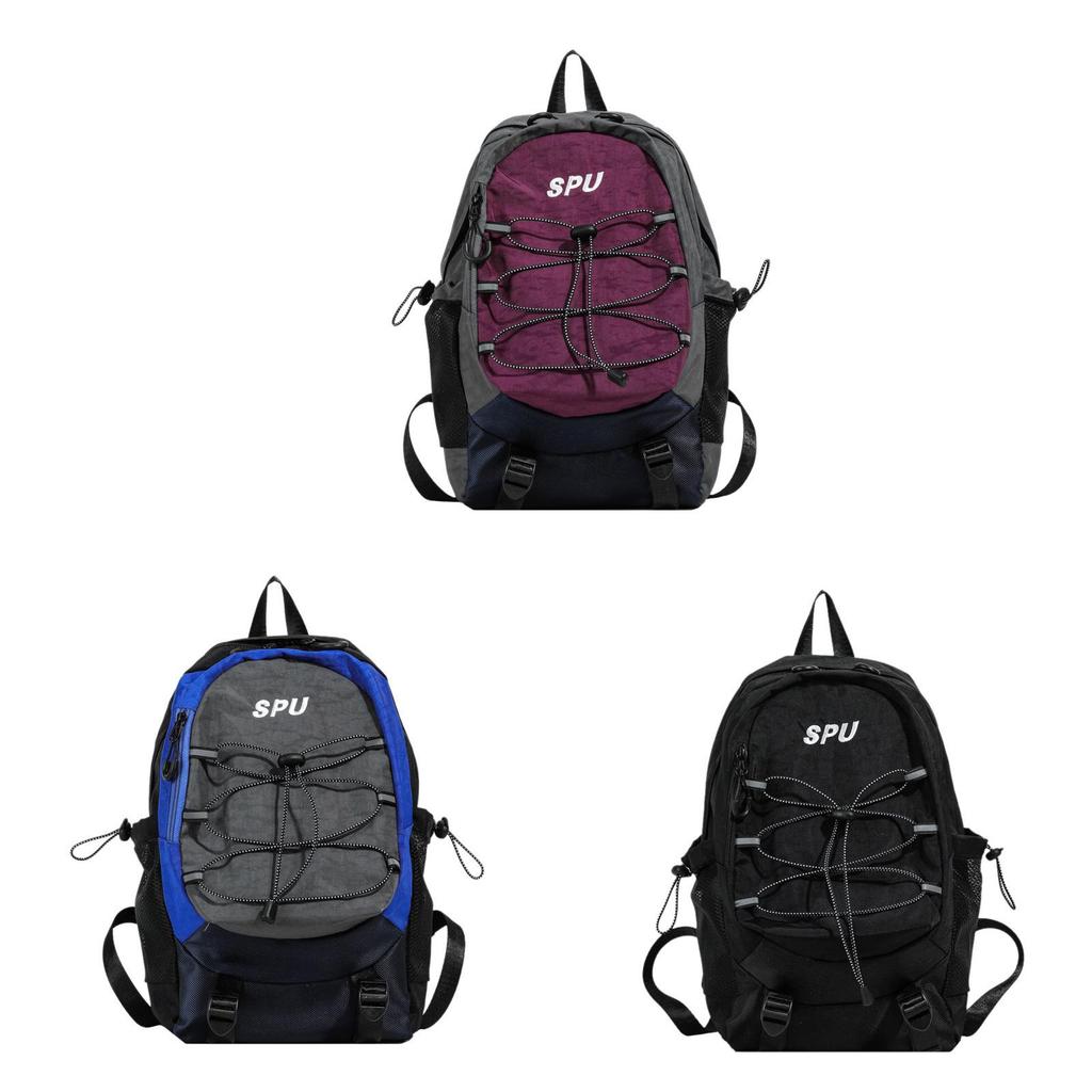 Oxford Cloth School Backpack For Students With Breathable Design For Middle Schoolers