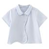 Hacikis Girls' Summer Casual Patchwork Shirt