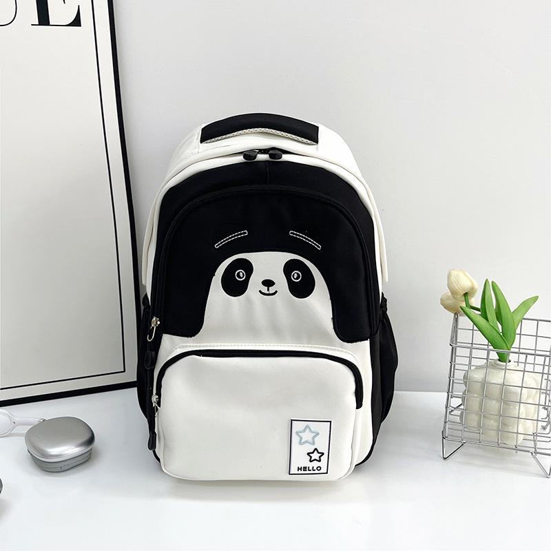 Schoolbag Cute Panda Design Backpack Unisex Korean Edition Student School Bag Outdoor Travel Casual Versatile Backpack