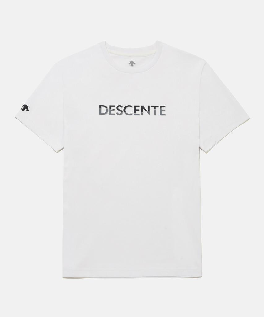DESCENTE Tough Wording Graphic Short Sleeve T-Shirt White Sr123Uts22 (A Type)