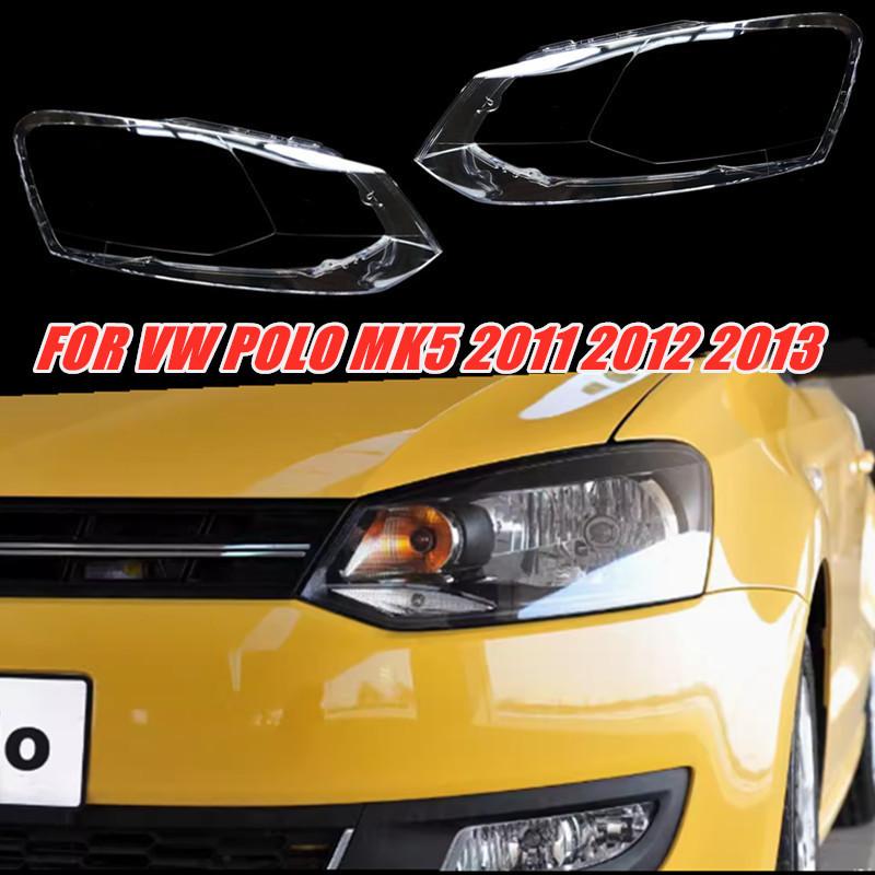 Auto Scheinwerfer Scheinwerfergehäuse Abdeckung Ersatz für VW Polo 2011 2012 2013 Scheinwerfer Glasabdeckung Lampenschirm