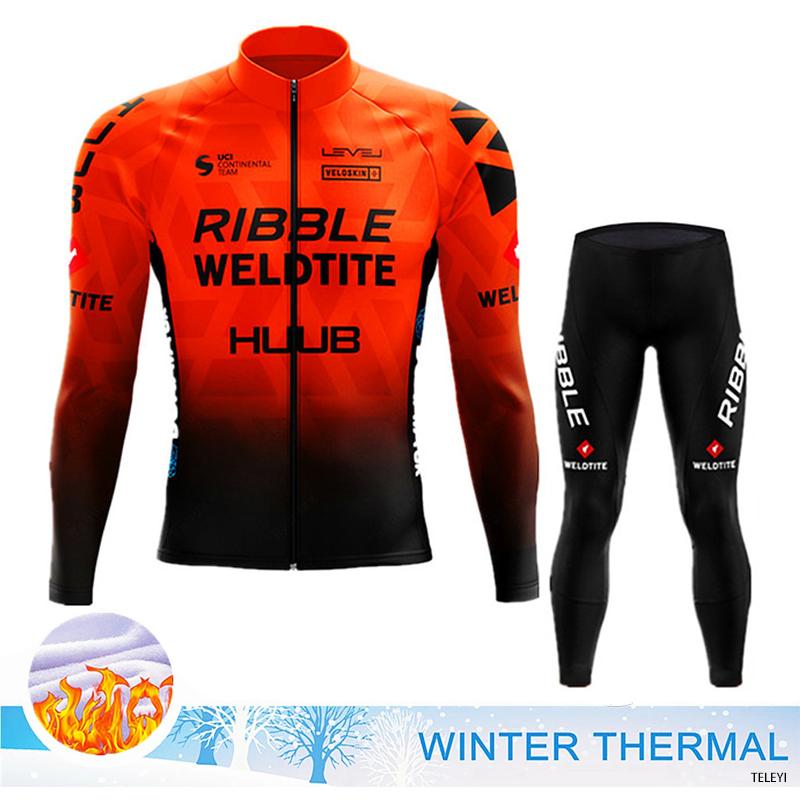 2026 Winter Warm Cycling Clothing Set  Team Winter Cycling Jersey Set Bicycle Sportwear Suit  Uniform Ciclismo Road Bike Clothing Bicicleta 06