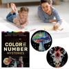 100 Color by Number Mysteries - Adults Coloring Book with Squares, Diamonds & Dots for Relaxation & Creativity