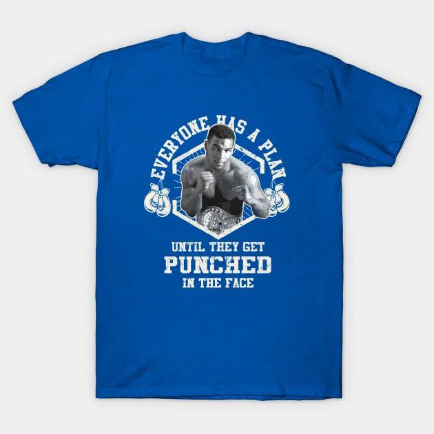 Mike Tyson Great Boxing Quote Mens T Shirt Everyone Has A Plan Until They Get Punched In The Face S