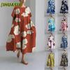 Fashion Summer Spring Short Sleeve O-Neck Casual Dresses