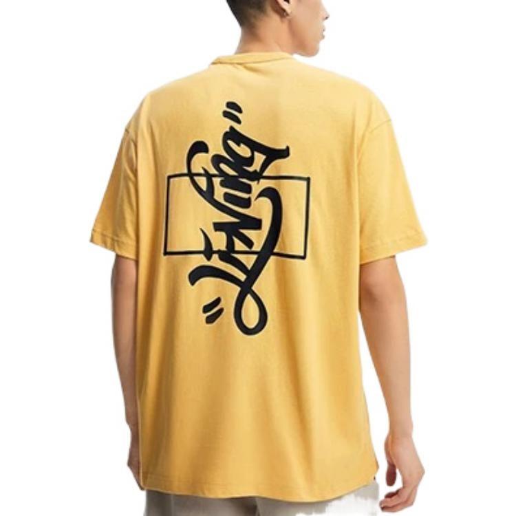 Li Ning x Disney Sports Fashion Collection T Shirt Men's Light Ochre Yellow AHSR501-3