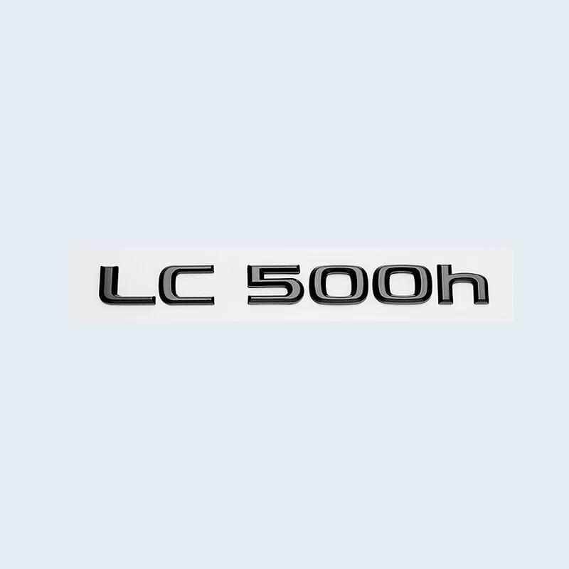 ABS Letters Chrome Glossy Black Emblem Sticker For Lexus CT LC CT200h LC500 LC500h HYBRID Car Trunk Logo Accessories
