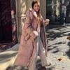 White Duck Down Long Jacket: Simple, Loose, Thickened, Warm, Fashionable Coat