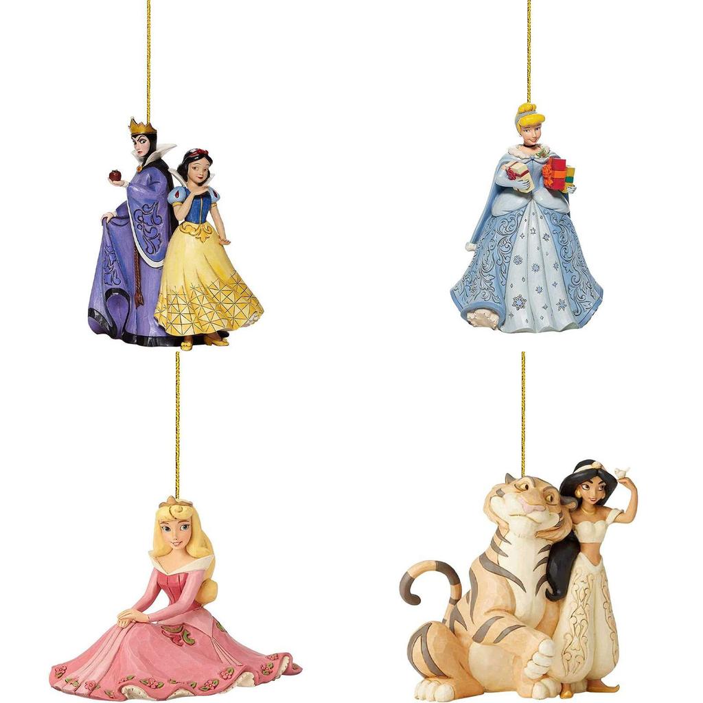 Joyful Christmas Disney Princess Acrylic Pendant Ornaments For Xmas Tree Decor