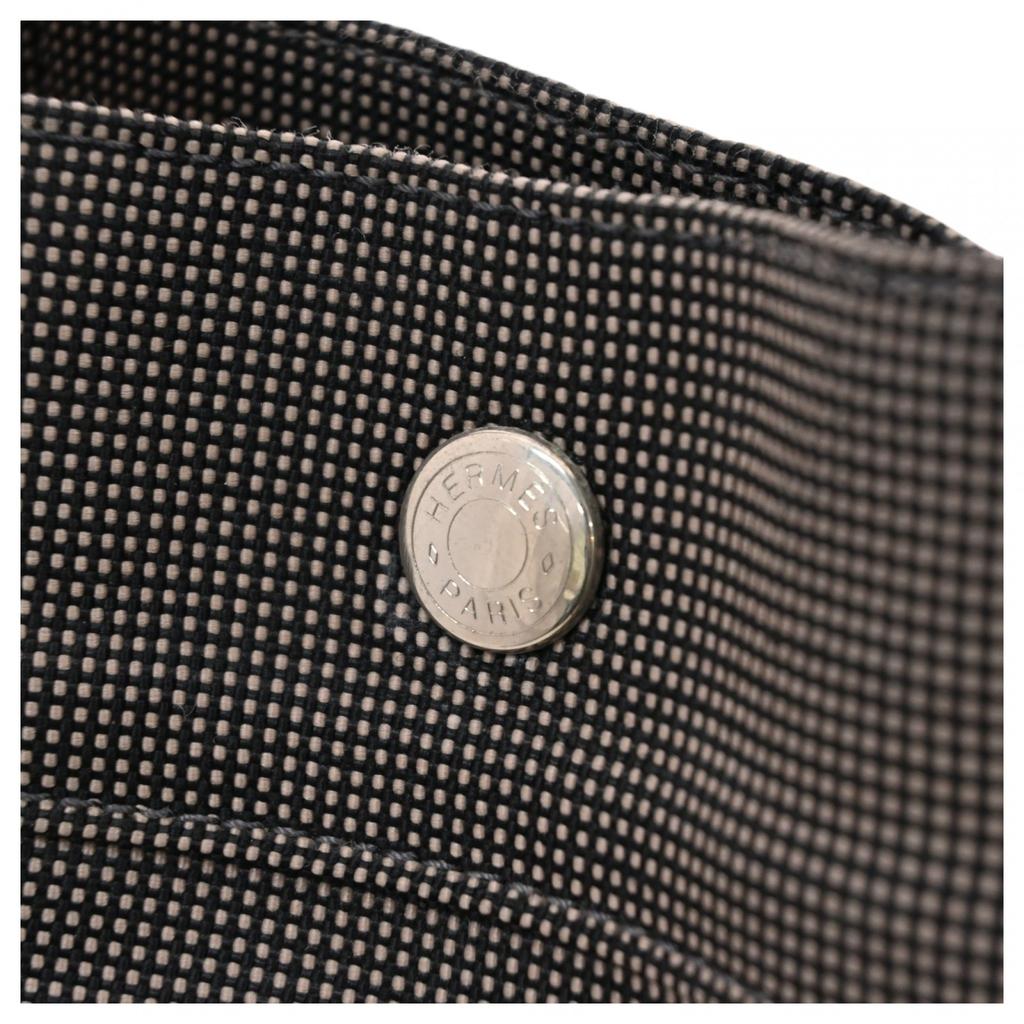 Auth HERMES Herline Tote MM Canvas Handbag he9909tt