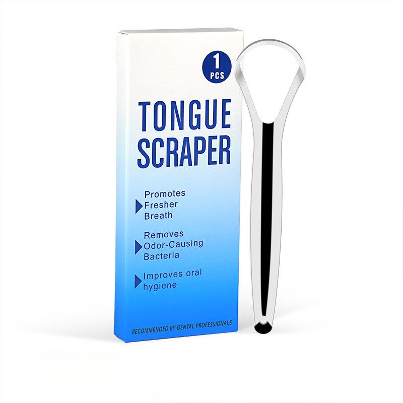 Boxed Tongue Scraper for Cleaning Tongue Coating