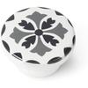 Boutons pour meuble - AMIG - MOD.E243 - Lot de 4 - Ø38 mm - Finition grise en hêtre