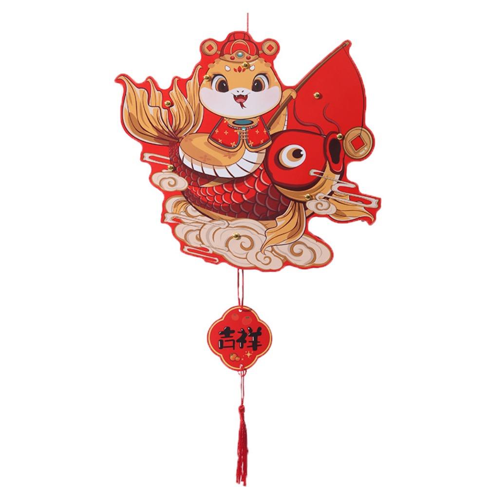 Vintage 2025 Snake Year Lantern DIY Spring Festival Lantern Spring Festival Style 1