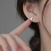 Blattförmige Ohrringe - Perfekt zum Schlafen, ohne sie entfernen zu müssen. Neue Ohrringe für Damen zum Schutz von gestochenen Ohren. Ohrschmuck.