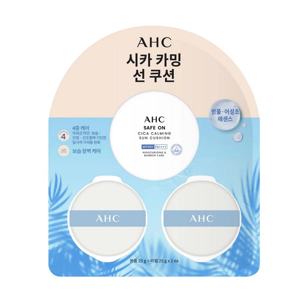 

AHC Safe On Cica Успокаивающий Солнцезащитный Кушон 25г + 2 Сменных блока