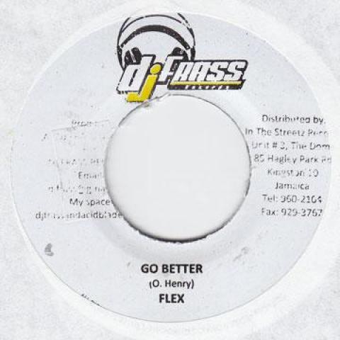 

7inch Record FLEXX (TOK) - Go Better DJ Frass 2009 Jamaica Reggae, Ska & Dub