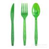 Colorful Gold Prints Colorful Plastic Knives, Forks And Spoons Dining Table Supplies Disposable Knives, Forks And Spoons Party Tableware