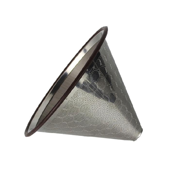 

Portable Manual Coffee Filter Professional Pour Over Coffee Cup Stainless Steel Texture for Outdoor Camping and Office 1