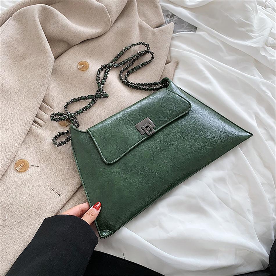 Leather PU women's messenger bag shoulder crossbody bags armpit bags for women new oil fashion vintage