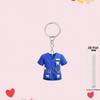 2D Flat Nurse Uniform Shape Car Pendant Christmas Tree Decoration Acrylic Flat Keychain Jewelry Pendant