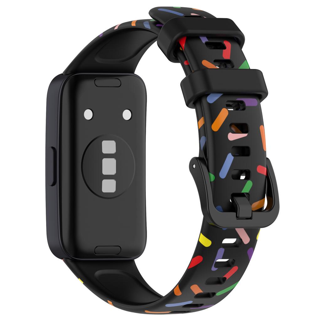 For Huawei Band 8/Band 8 NFC/Band 9/Band 9 NFC Colorful Spotted Silicone Strap Replacement Watch Band