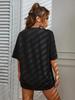 European & American Women's Multi-color Casual T-shirt: Round Neck, Short Sleeve, Simple Fashion with Solid Color and Printed Design.
