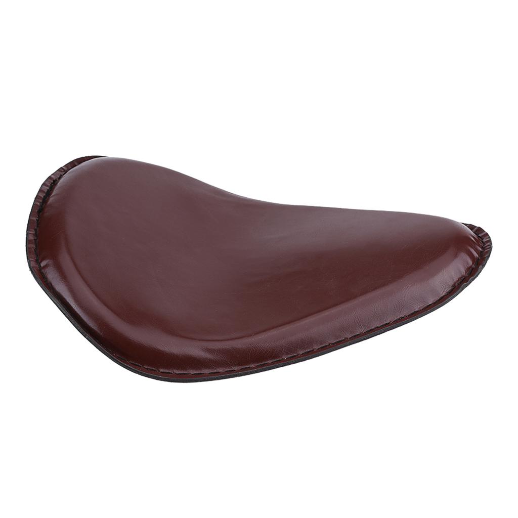 3 Inch Motorcycle Leather Solo Seat W  Mount Spring Bracket for Chopper Bobber Custom