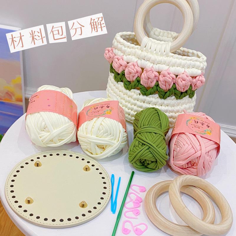 Tulip Hand-Woven Crossbody Bag DIY Kit - Perfect Gift for Your Bestie or Girlfriend