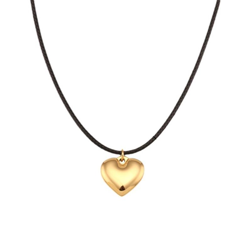 Fashion Neck Jewelry Heart Shape Pendant Necklace Chain Necklaces Rope Necklaces Alloy Material for Party Daily Wear