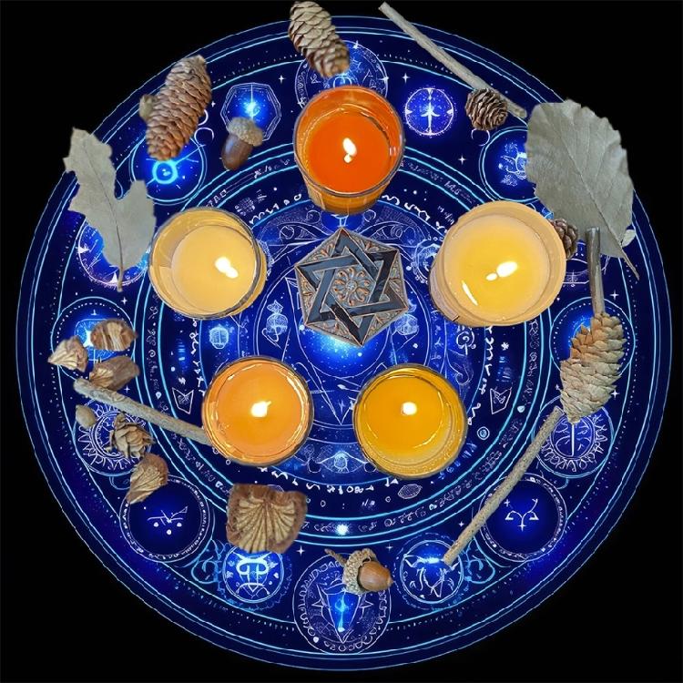 Mysterious Symbol Astrology Tablecloth  Tarots Divinations Tablecloth Altars Cloth Divinations Board Game Accessories